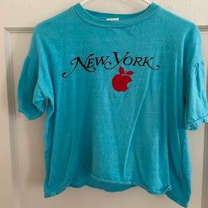 Vintage New York cropped t shirt